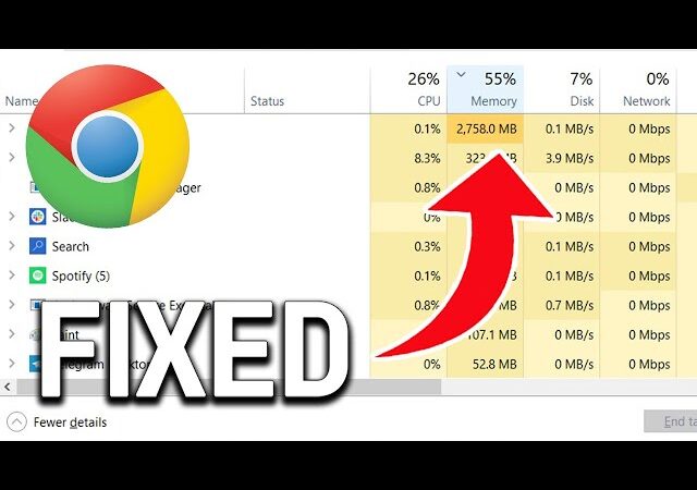 Chrome browser high memory usage issue